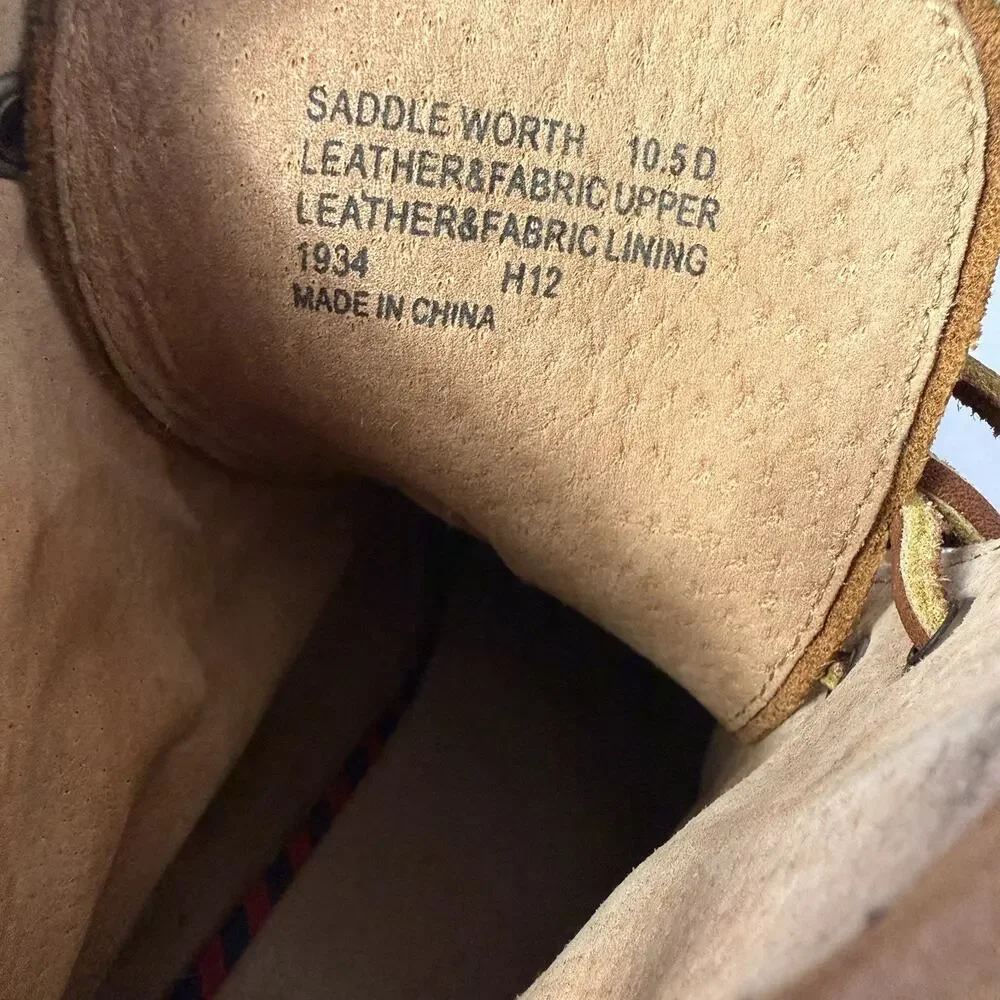 Polo By Ralph Lauren Saddleworth Leather Boots Mens Size 10.5 D Lace Up Combat
